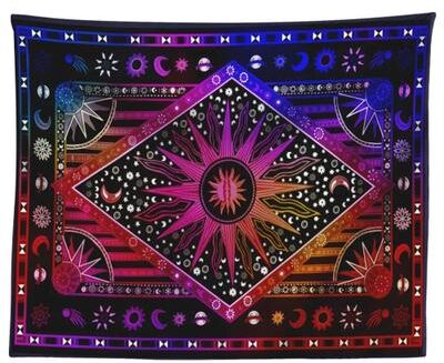 Inspire Essentials Bohemian Tarot Mandala Tapestry Wall Hanging Decor 8 29.53 29.53 In