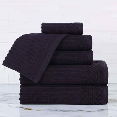 Superior Soho Ribbed Cotton 6-Piece Assorted Towel Set