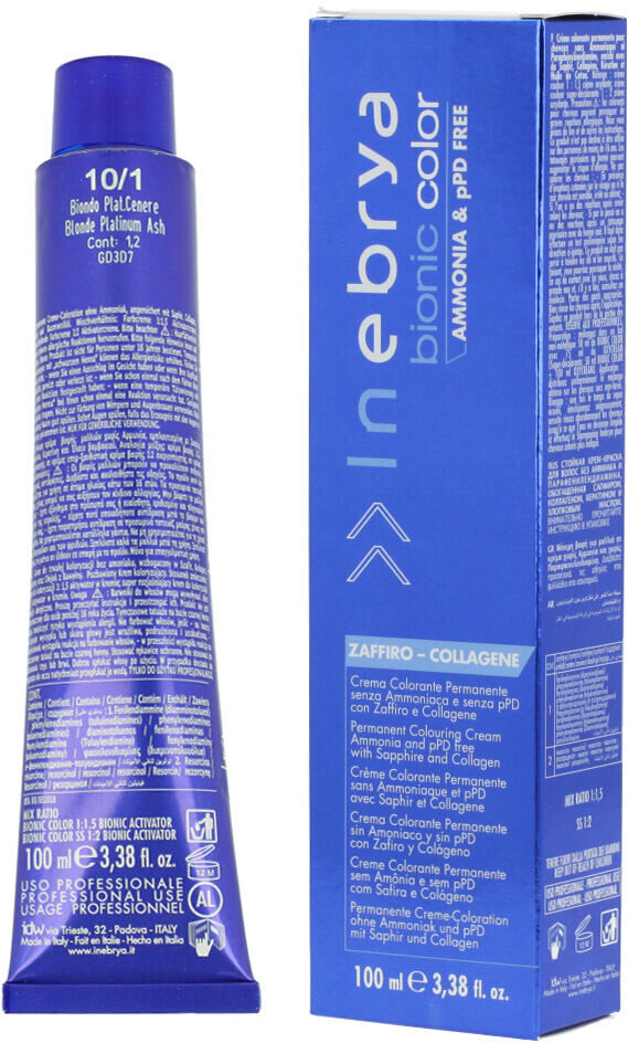 Inebrya Bionic Color Ash 100 ml color 10/1 Blonde Platinum Ash