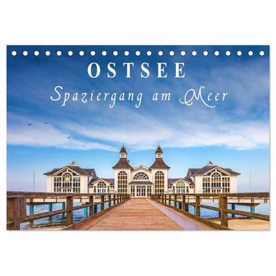 Ostsee - Spaziergang am Meer (Tischkalender 2027 DIN A5 quer), CALVENDO Monatskalender