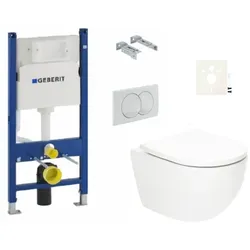 Geberit Wand-WC Set für Vorwandmontage + SAT Fusion WC SIKOGSTORFUD01