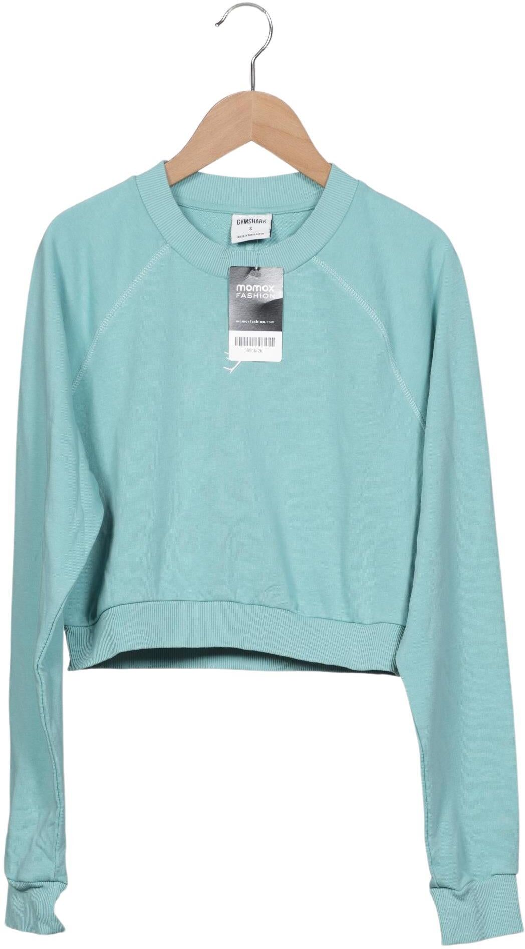 Gymshark Damen Sweater, Türkis, Gr. S, Baumwolle / Synthetik - Second Hand
