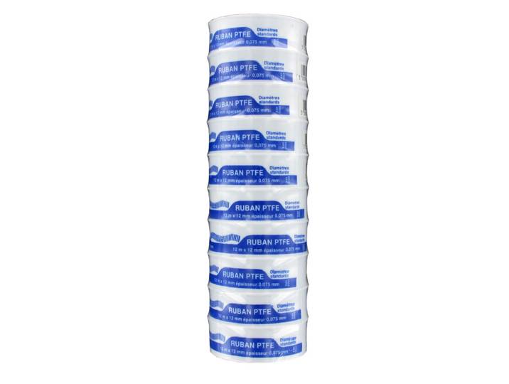 Ruban Ptfe Std 12mm X 12mx 0\,075mm Geb