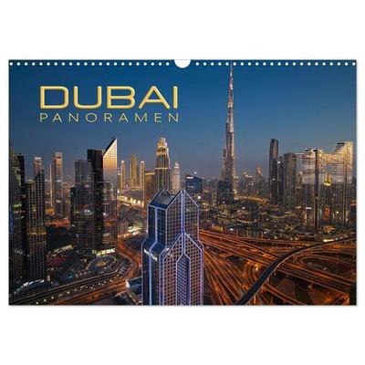 Dubai Panoramen (Wandkalender 2027 DIN A3 quer), CALVENDO Monatskalender