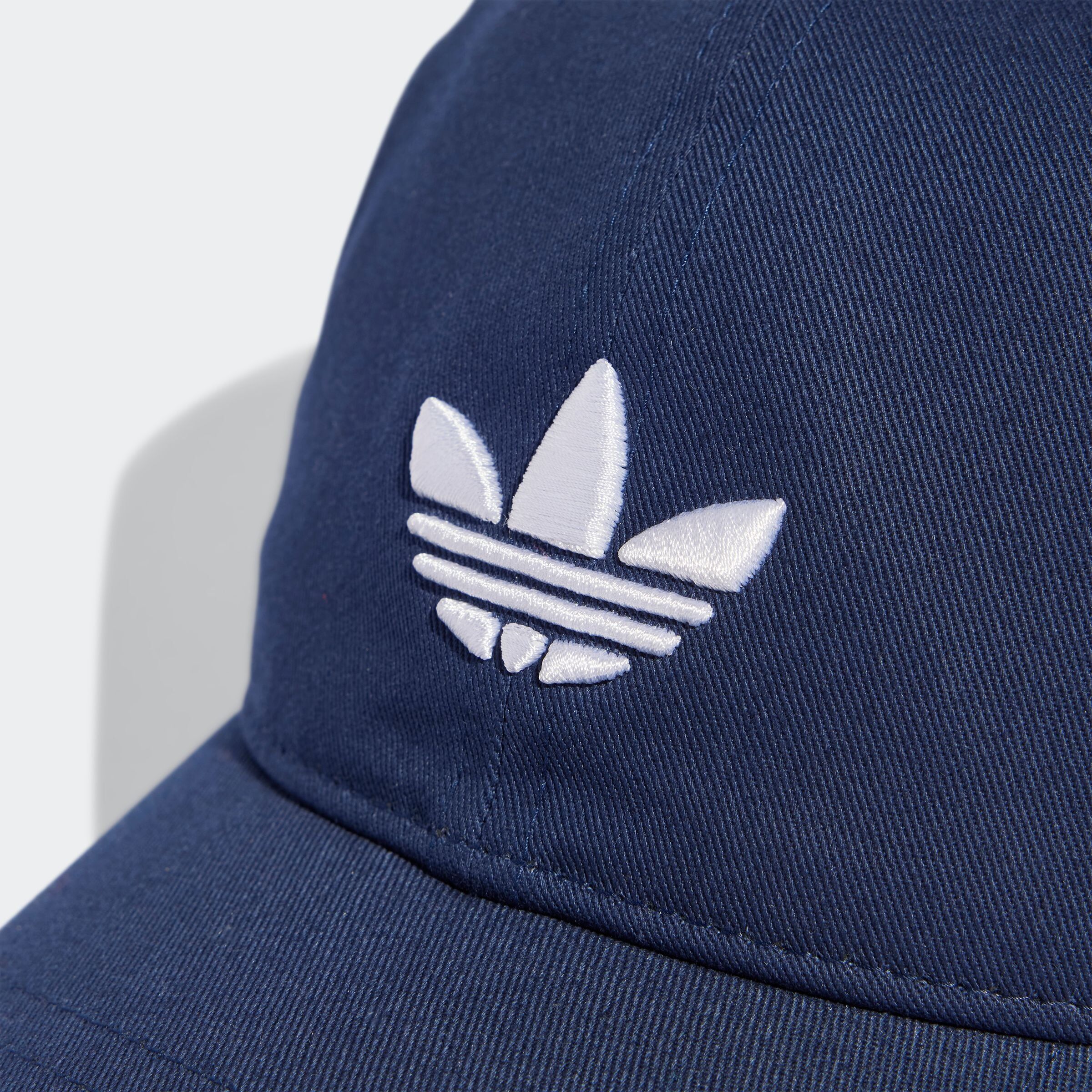 Baseball Cap ADIDAS ORIGINALS "ADICOLOR CLASSIC TREFOIL", Damen, blau (night indigo, weiß), Caps Baseball Cap, für Erwachsene, sportlicher Stil, aus Baumwolle