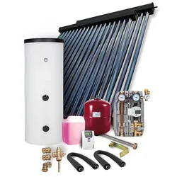 Solaranlage Paket HP22/30 12,11m2 Vakuumröhrenkollektor Frischwasserspeicher 500l
