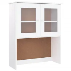 vidaXL Sideboard-Aufsatz ALTA Weiß 77x30x92 cm Massivholz Kiefer
