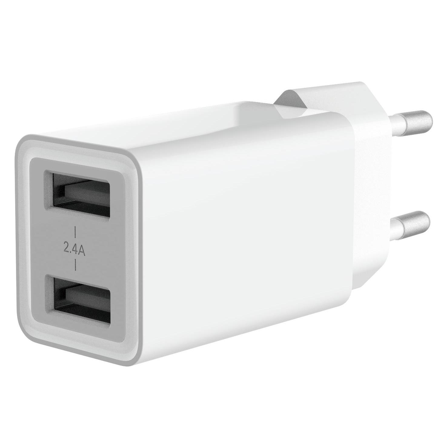 Conceptronic Ladegerät 2Port 2xUSB-A /2. (12 W, 2 Ports) (ALTHEA06W)