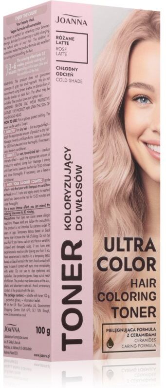 Joanna Ultra Color toner couleur teinte Rose Latte 100 g