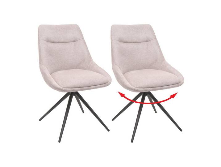 MCW Esszimmerstuhl MCW-M65 (Set, 2 St), Um 180° drehbar mit Autoposition