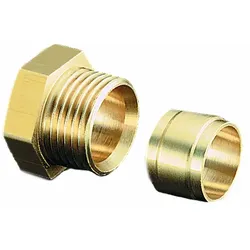 Oventrop Ofix-Oil Klemmringverschraubung 2127050 6mm, 2-fach, für Zweistrangfilter