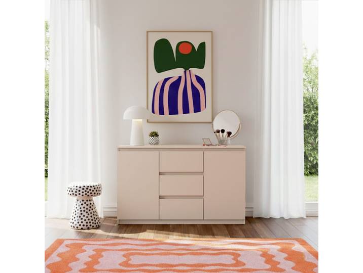 Buffet cachemire 2 portes 3 tiroirs 120cm