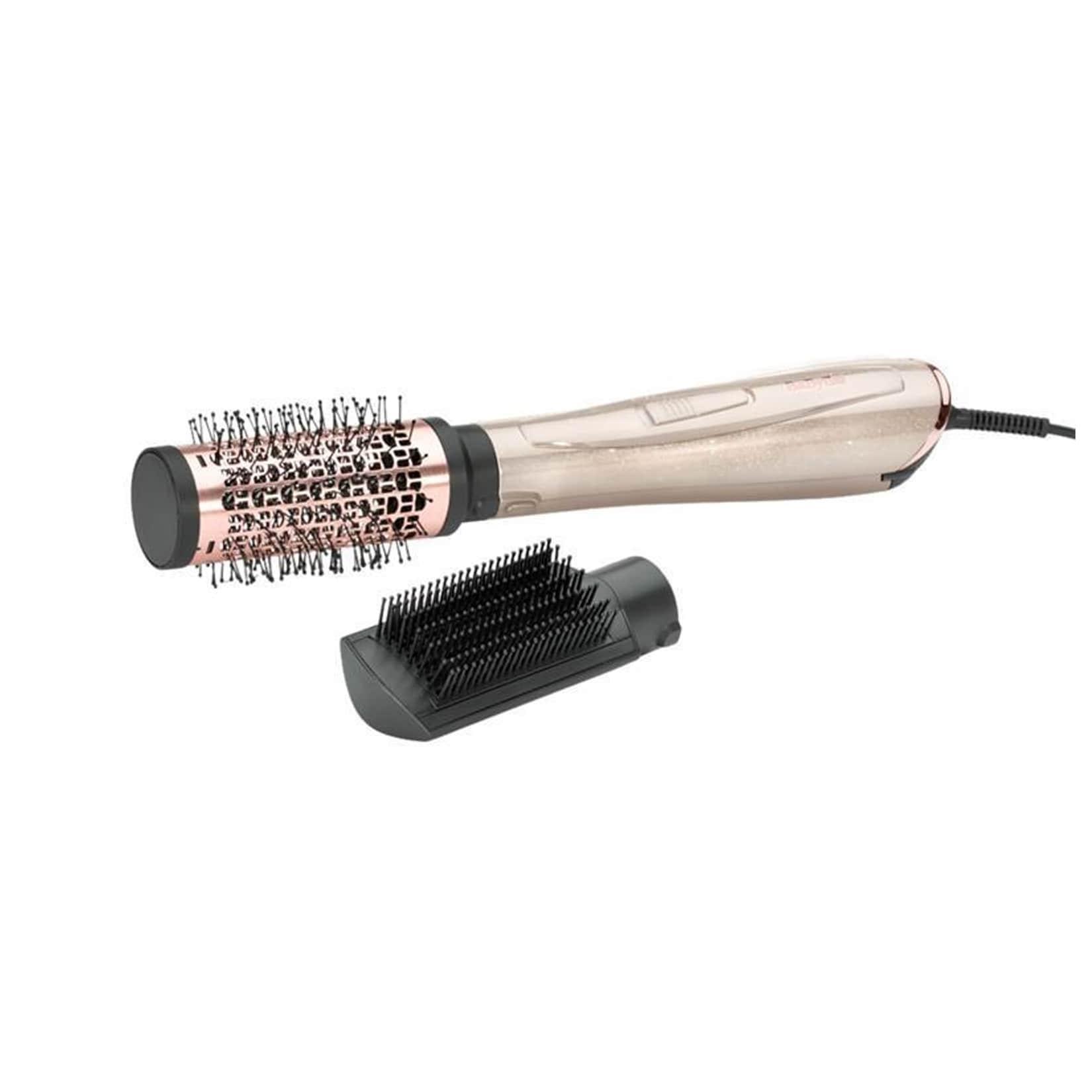 BaByliss AS914PE Stardust Shimmer Airstyler Warmluftbürste (50 mm Titan-Keramik-Rundbürste, Glättbürste, Ionen-Technologie, 3 Heiz-/Geschwindigkeitstufen, 1.000 Watt, 2,5m Drehkabel, Stardust Shimmer)