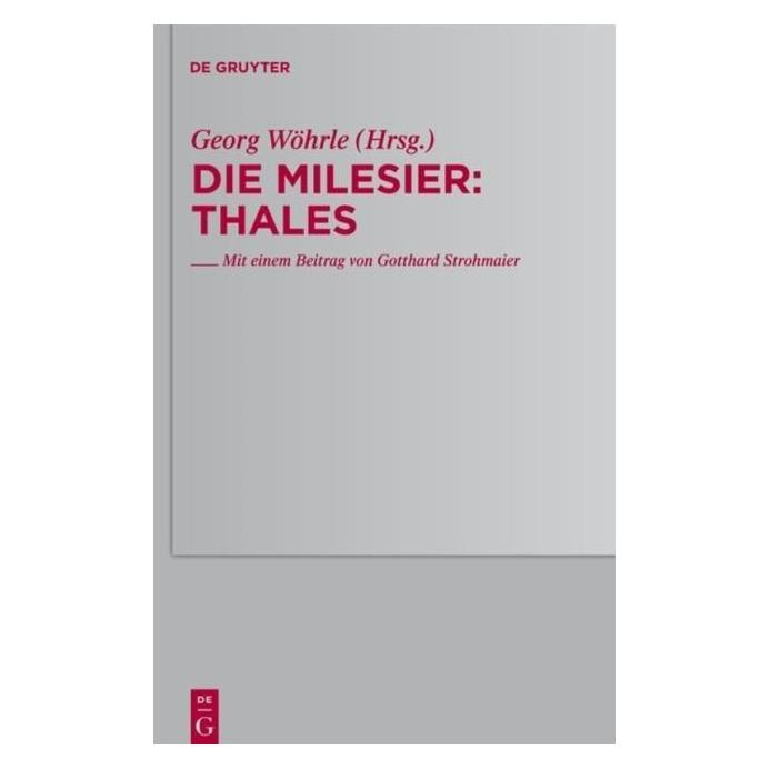 De Gruyter Thales (Deutsch, Hardcover) (67766098)