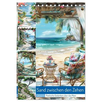 Sand zwischen den Zehen (Tischkalender 2027 DIN A5 hoch), CALVENDO Monatskalender