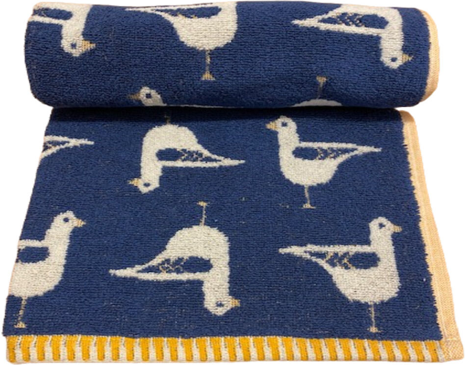 Bellissimo Seagull Towel Set Navy Bath Towel;Hand Towel;Bath Sheet