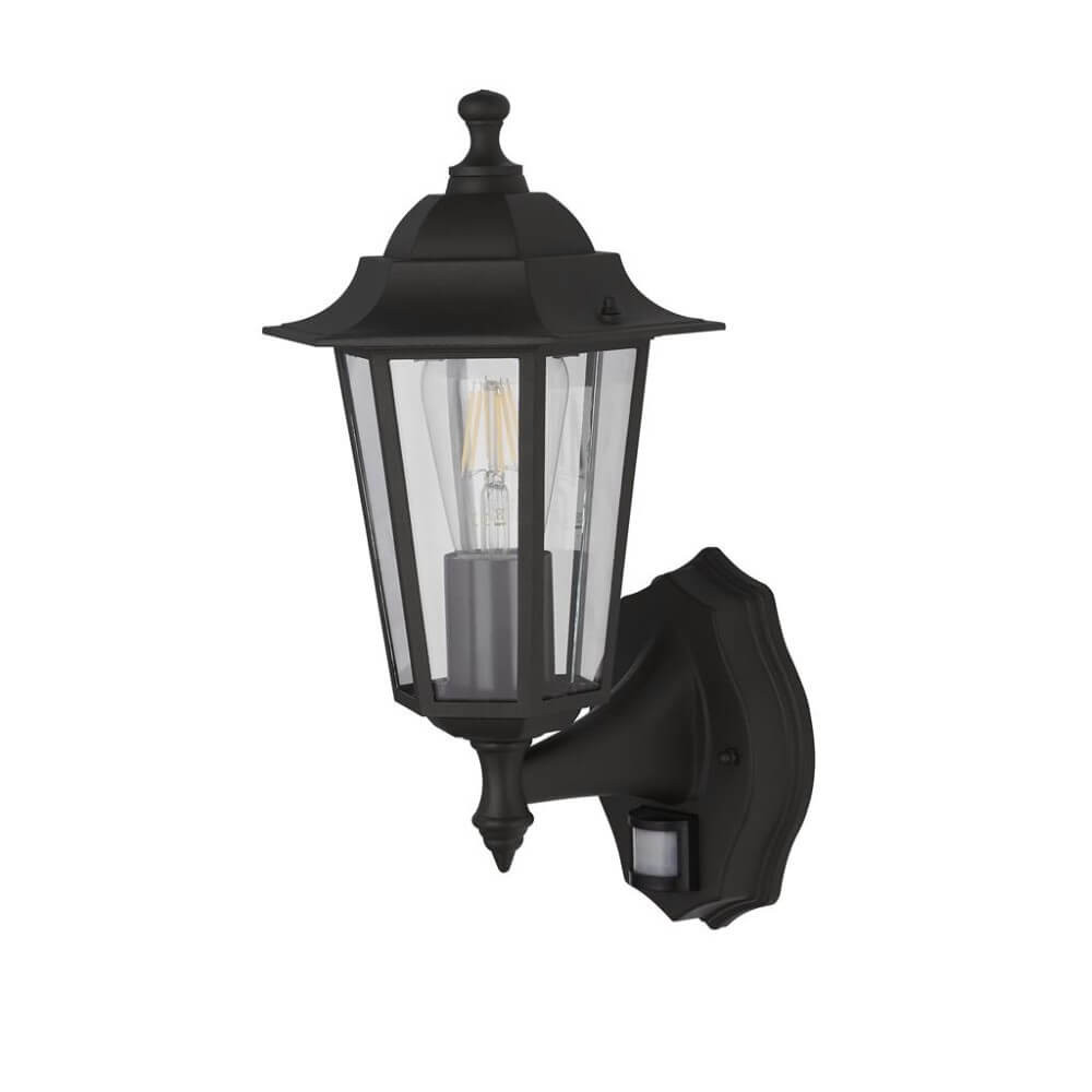 Searchlight Alex Klassieke Buitenlamp met Bewegingssensor - Zwart