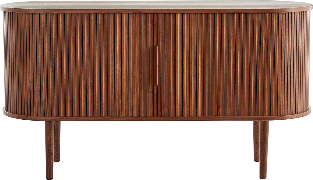 Miliboo Vintage-Sideboard aus dunklem Walnussfurnier mit 2 Schiebetüren B138 cm EPIC