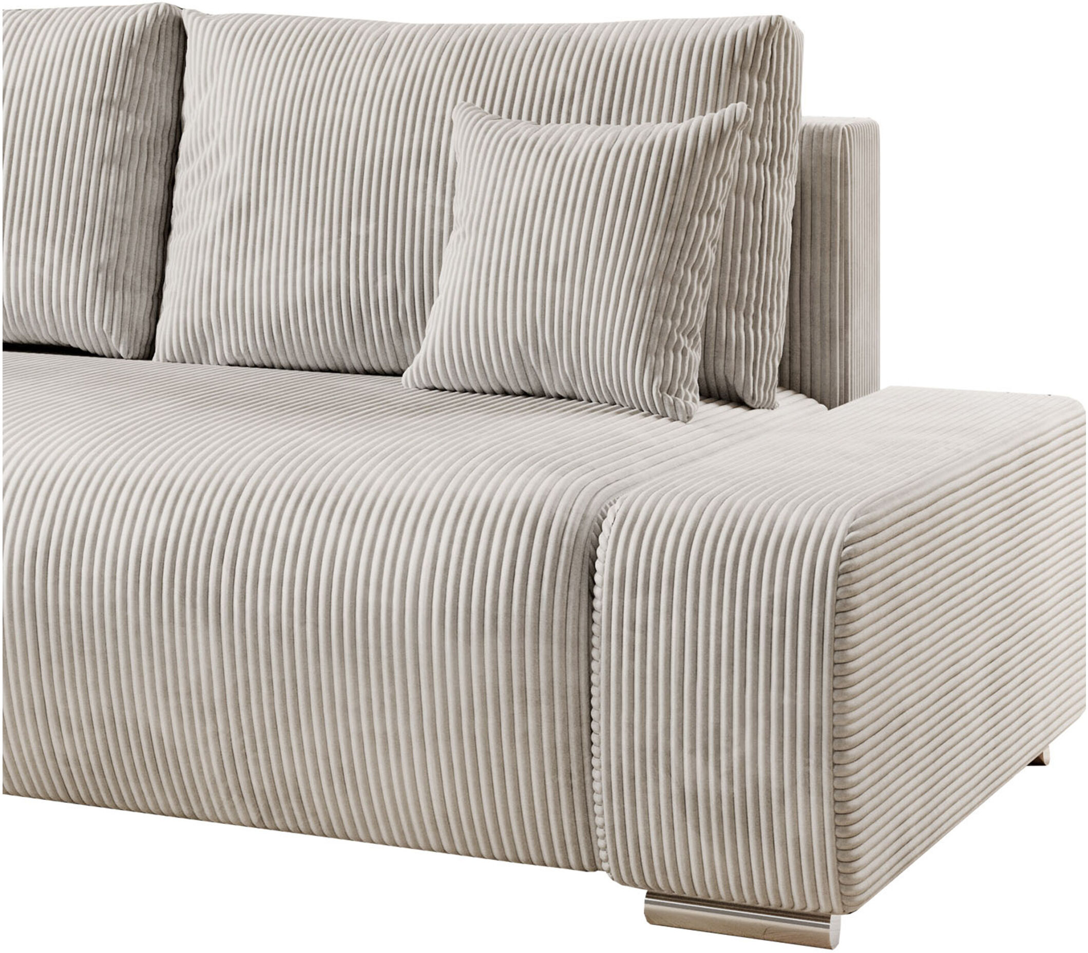 JUSKYS Sofa Iseo mit Ottomane