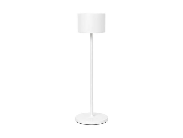 Blomus Mobile LED-Lampe FAROL White\, lampe à LED\, lampadaire\, lampe de table\, aluminium\, blanc\, 66124