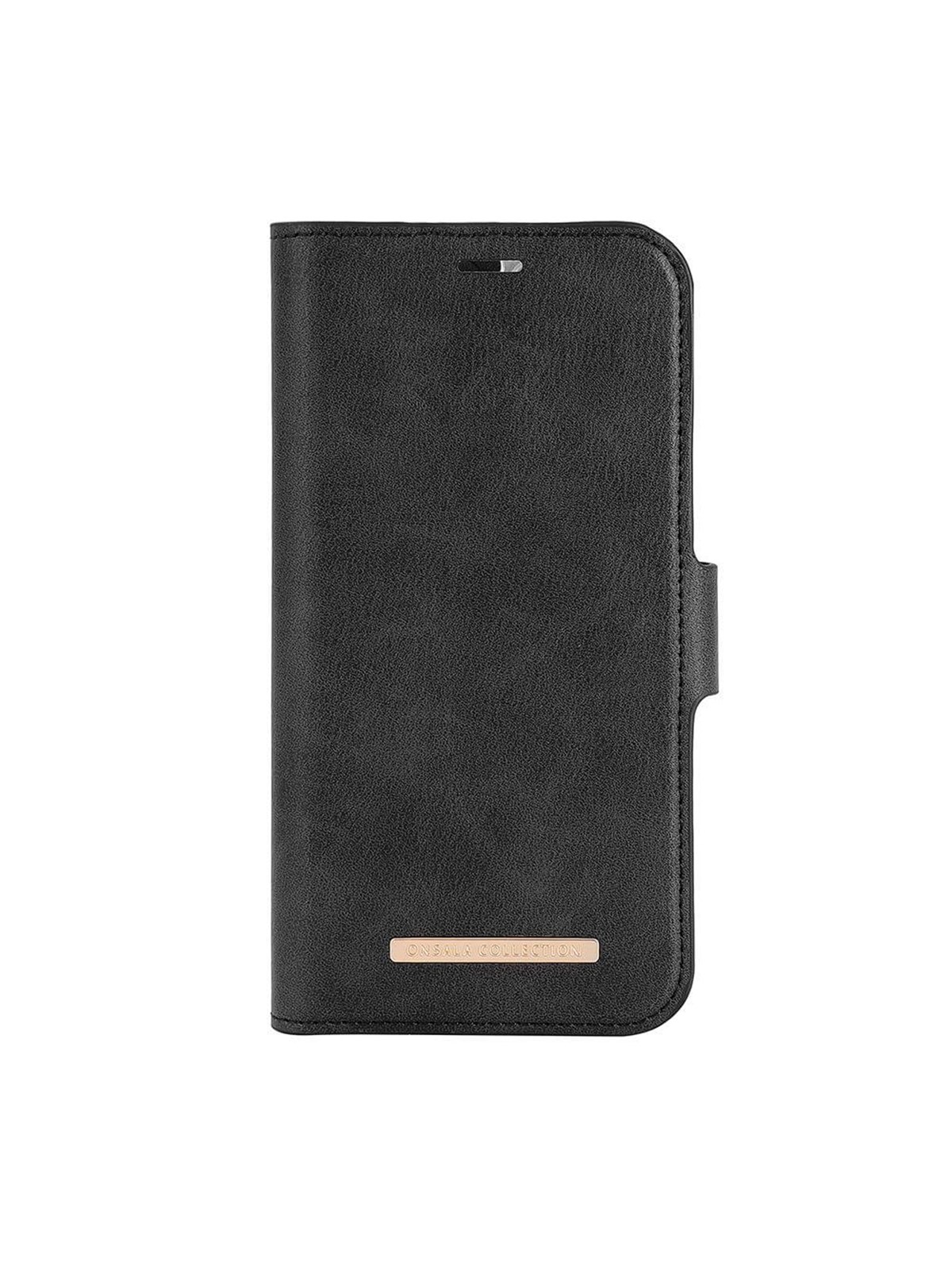 ONSALA Wallet Case Eco 2 Card Slots MagSeries Black - iPhone 15 Plus