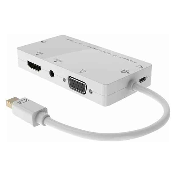 MicroConnect Adapter AV DisplayPort Mini - HDMI - D-Sub (VGA) - DVI weiss (MDPDVIHDMIVGAAA) (MDPDVIHDMIVGAAA)
