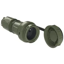 PCE 20241-uc Schutzkontaktkupplung fb mit Shutter und Deckelband IP66/68 (bronzegrün) 20241uc