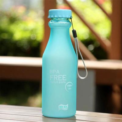Uplifted Finds 550ML BPA Free Leak Proof Plastic Water Bottle 4 Pcs blue