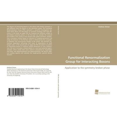 Functional Renormalization Group for Interacting Bosons, Taschenbuch von Andreas Sinner, Südwestdeutscher Verlag für Hochschulschriften,