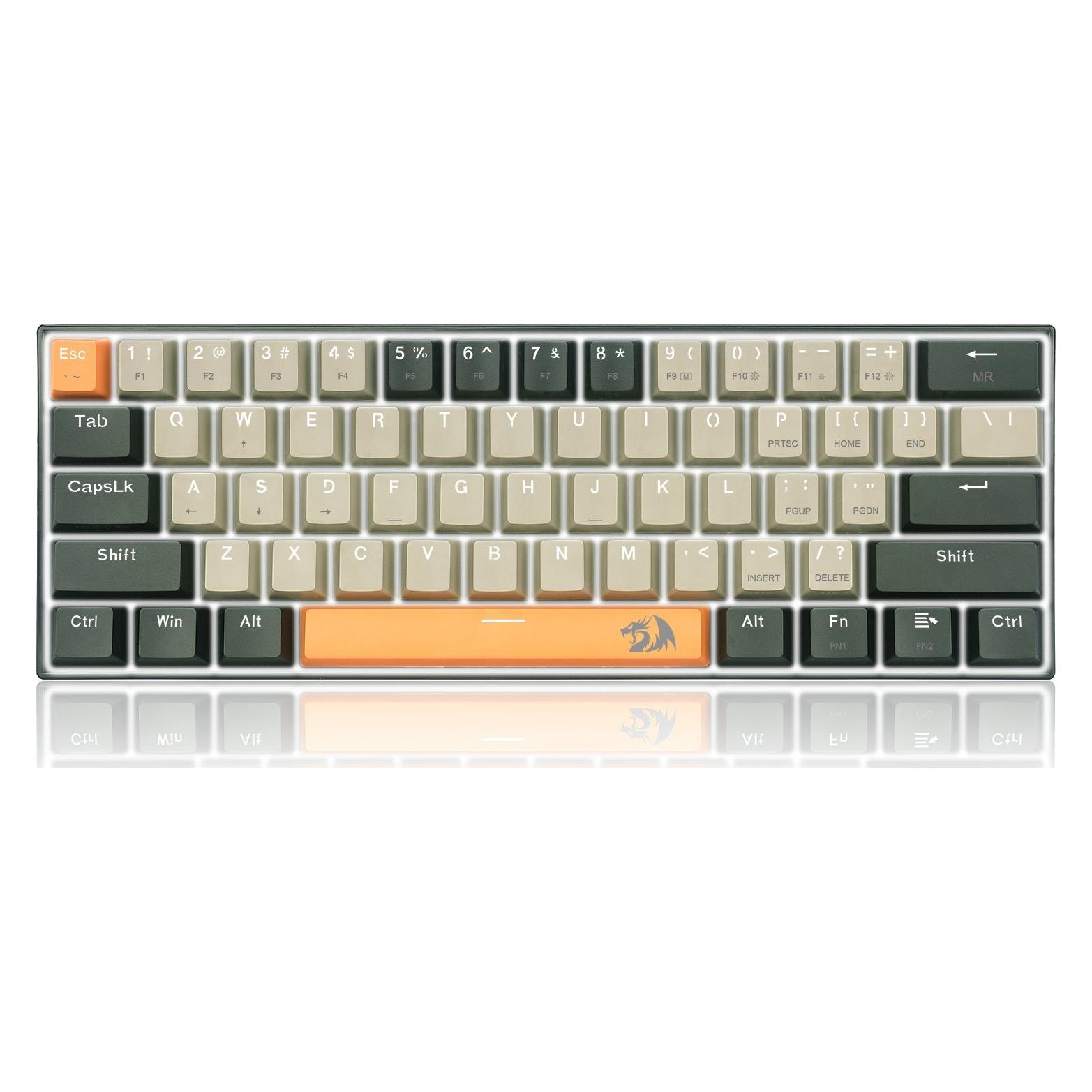 Redragon Klawiatura K606 Lakshmi Red switch (K606-OG&GY&BK) (US, Kabelgebunden) (K606-OG&GY&BK)