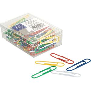 Alco Büroklammern 242-26, 50mm, farbig sortiert, kunststoffüberzogen, 100 Stück