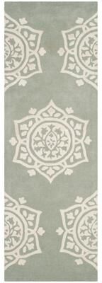 SAFAVIEH Handmade Bella Abby Modern Floral Wool Rug