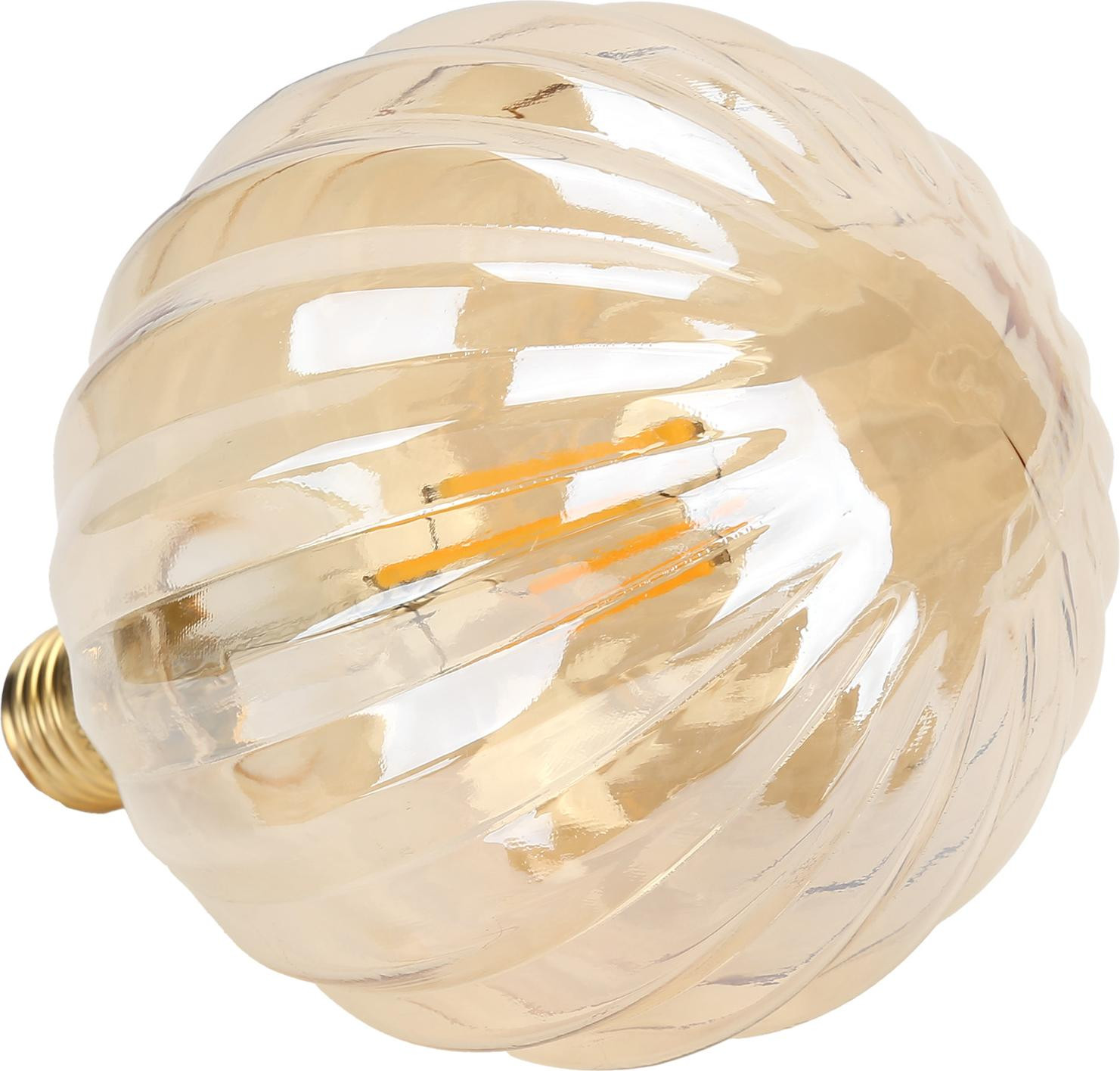 Cocosity LED Filamentlamp G125 Vintage Gloeilamp E27 Watermeloenvorm Warm Licht Goud