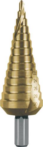 RUKO 101052T HSS Stufenbohrer Gesamtlänge 100mm TiN 1St.