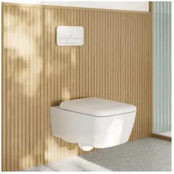 Villeroy & Boch Skyla WC-Set Combi-Pack 4682CL01 wandhängend, 370x530x310mm mit TwistFlush, Weiß Alpin