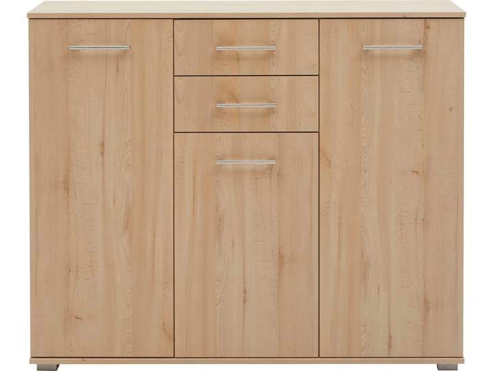 Hochkommode PRIESS Lindau , braun (edelbuchefarben), B:123cm H:103cm T:38cm, Holzwerkstoff, Sideboards, Kombikommode