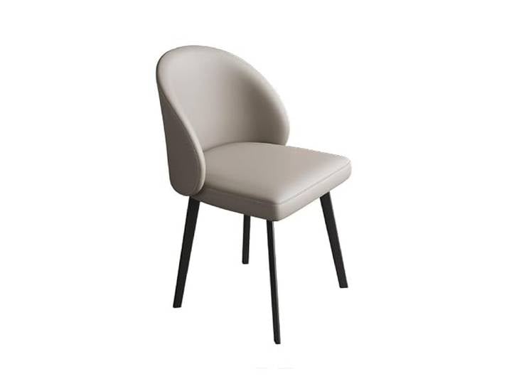 DIANXI Lounge-Sessel Italienischer Esszimmerstuhl, moderner, einfacher, Leichter, luxuriöser, cremefarbener Windhocker, Hotel-Verhandlungstisch, minimalistischer Stuhl