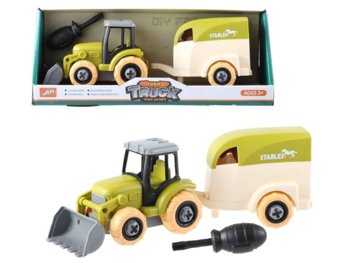 Tractor 9710 - Tractor + trailer + paard - 26 cm