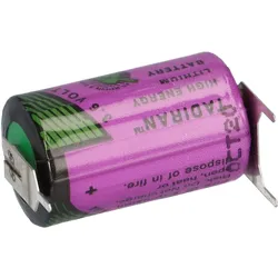 Tadiran SL-750/PT 3,6V 1,1Ah 1/2AA Li-SOCl2 – 3 Printpins +/--