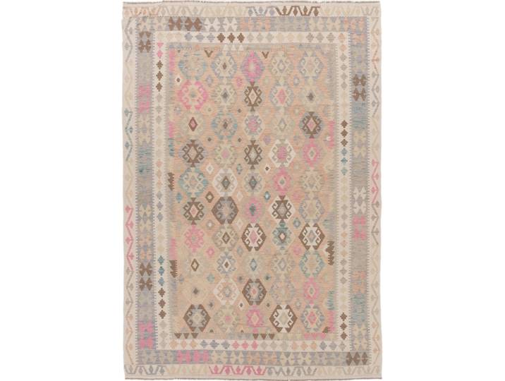 Kelim Afghan Teppich 250x346 Handgewebt Orientteppich Wolle