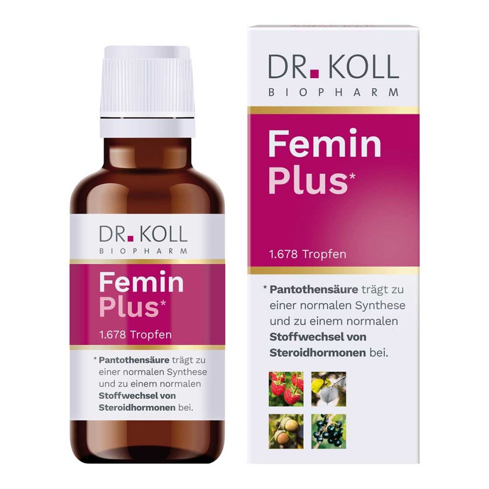 Dr. Koll Biopharm GmbH Femin Plus Doktor koll Gemmo Komplex Himbeere Vitamine b12 18137679