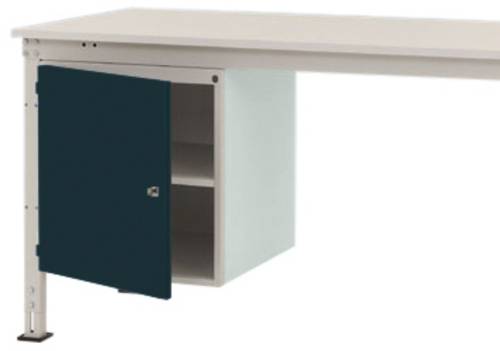 Manuflex ZB4966.7016 Gehäuse-Unterbau UNIVERSAL Stationär, Nutzhöhe 500mm mit 1 Tür rechts angeschlagen. Für Tischtiefe 1000mm