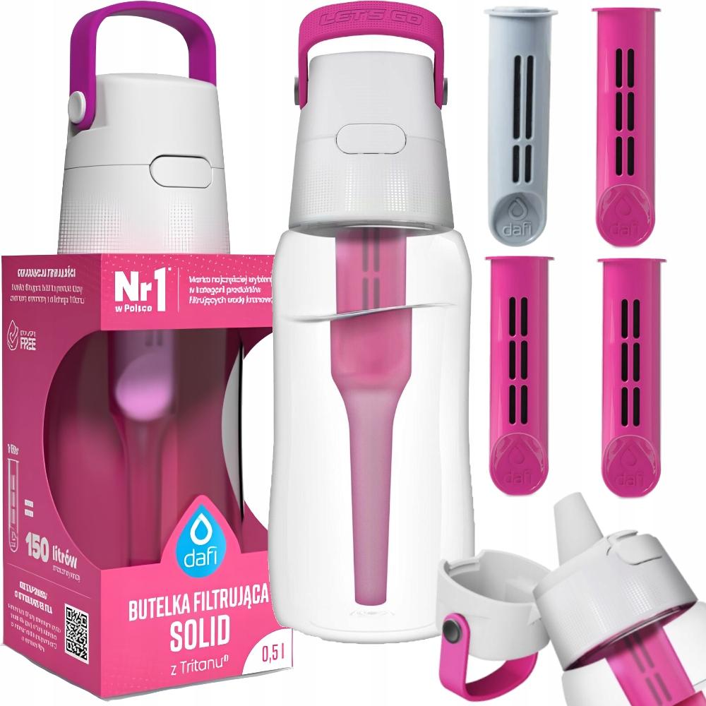 Dafi Solid Filterflasche 0,5L mit 4 Filtern