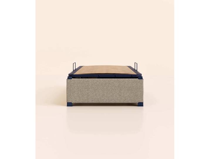 Sommier coffre 90x190 cm - Gris - Tediber