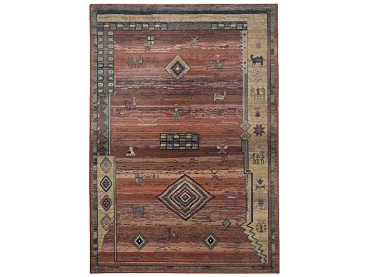 Theko Gabiro 2 Klassischer Orientteppich strapazierfähig und sehr robust in der Farbe Terra, Maße: 90cm x 160cm, 403173