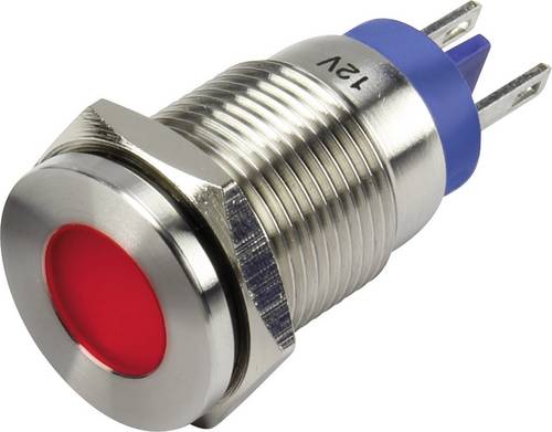 TRU Components GQ16F-D/J/R/12V/N LED-Signalleuchte Rot 12 V/DC