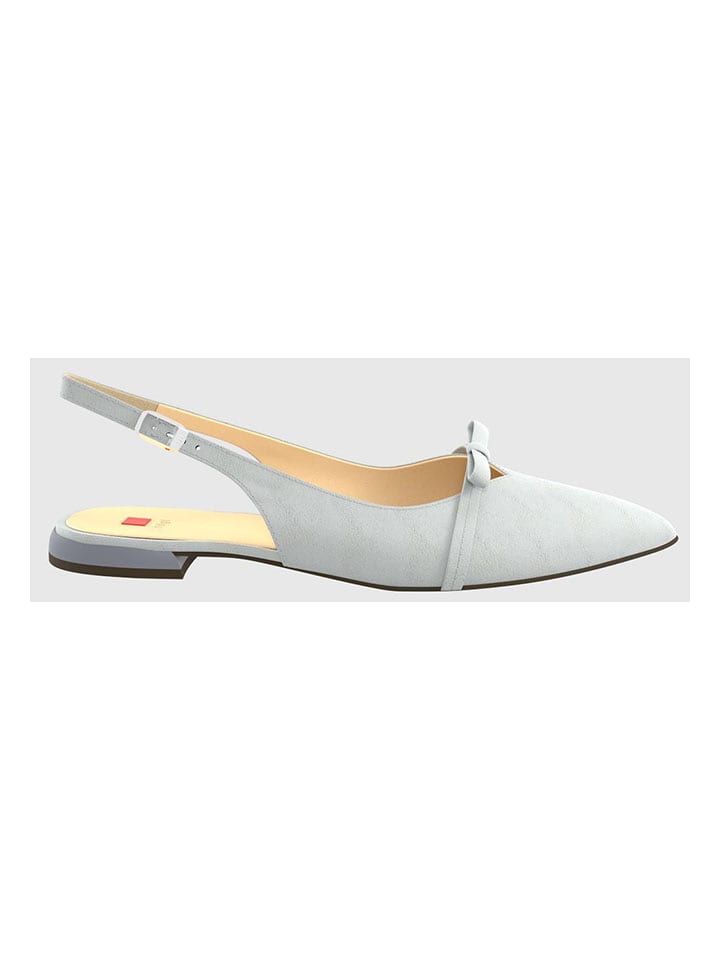 Högl Leder-Slingballerinas "Pretty" in Hellblau - 37,5