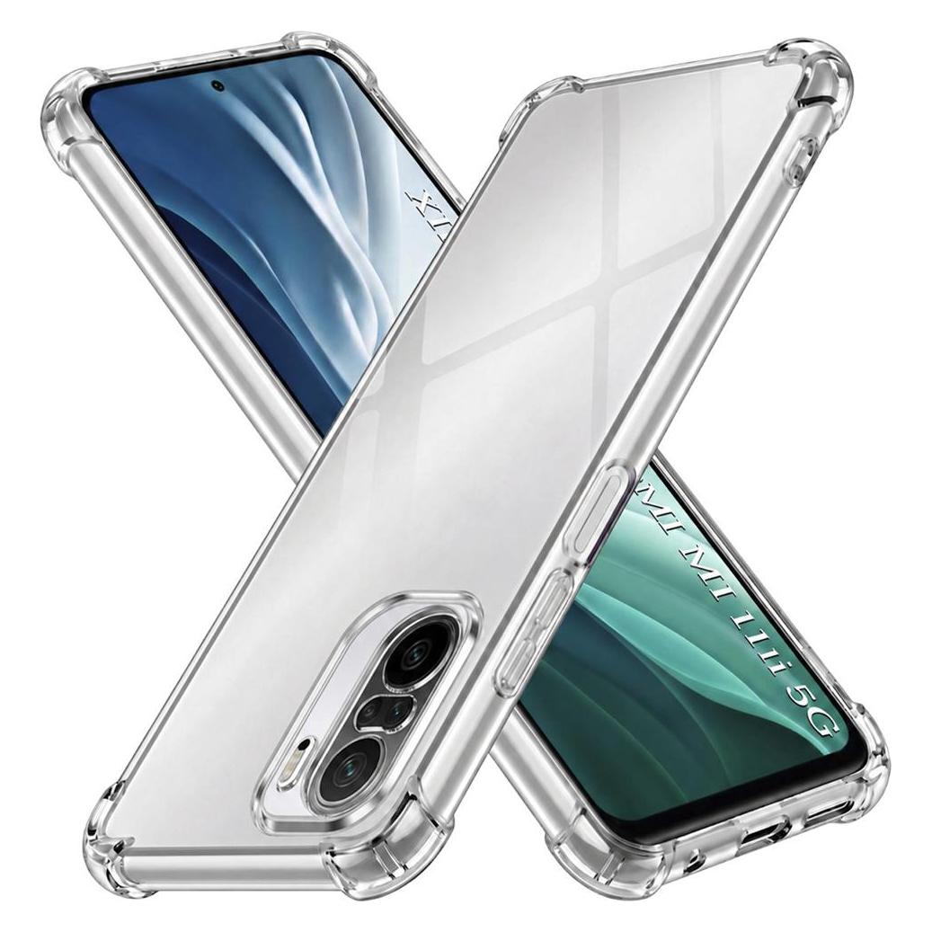 Techsuit - Shockproof Clear Silicone - Xiaomi Mi 11i / Poco F3 - Clear (Xiaomi Mi 11i, Xiaomi Poco F3) (56365383)
