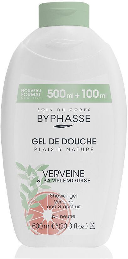 Byphasse Gel doccia Verveine & Paplemousse 600 ml