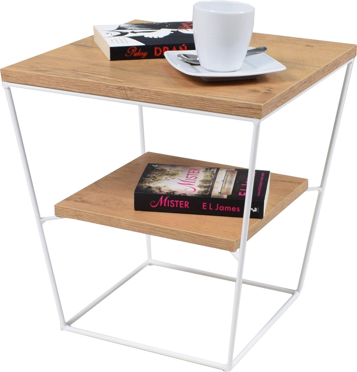 FutuStal Daal Lancelot Stalen Salontafel - Mat Wit - Vierkant